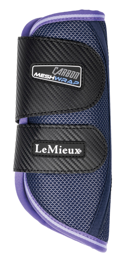 LeMieux® Carbon Mesh Wrap Boots - Navy/Bluebell / Small - Horse Boots