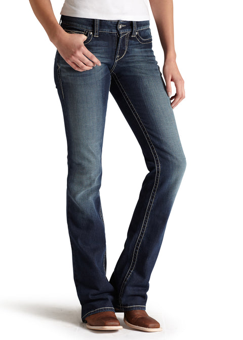 Ariat® Ladies’ R.E.A.L. Mid-Rise Stretch Original Bootcut Jean