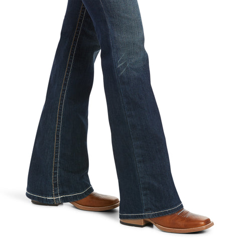 Ariat® Ladies’ R.E.A.L. Mid-Rise Stretch Whipstitch Bootcut Jean