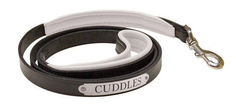 Perri’s® Padded Leather Nameplate Dog Leash