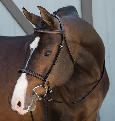 Suffolk™ Fancy-Stitched Single Crown Bridle