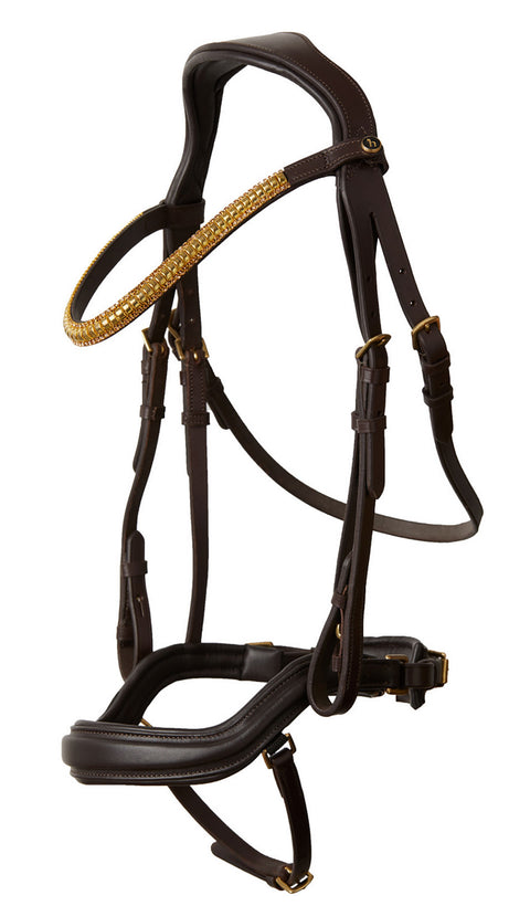 Horze Highbury Anatomical Crystal Dressage Bridle