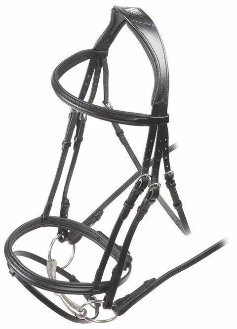 Shires Velociti Rapida Padded Raised Flash Bridle