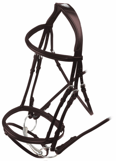 Shires Velociti Rapida Padded Raised Flash Bridle