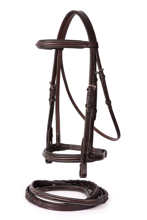 Perri’s® Professional Fancy-Stitched Leather Bridle