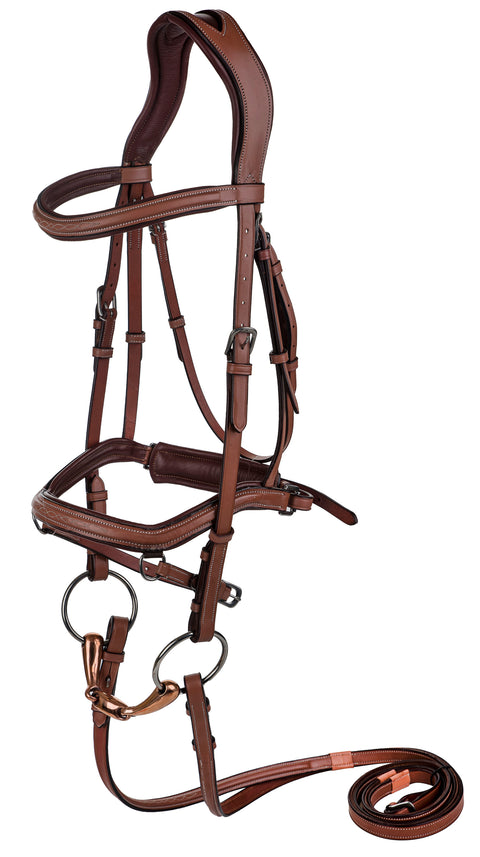 Laureate by Henri de Rivel Anatomic Bridle with Rubber-Lined Reins
