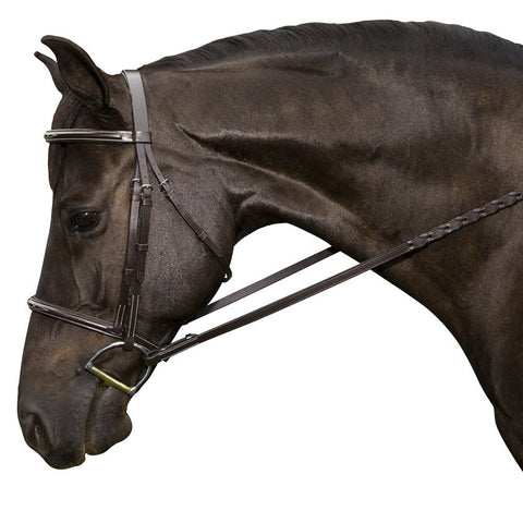 Flex Rider Fancy-Stitched Raised Snaffle Hunter Bridle