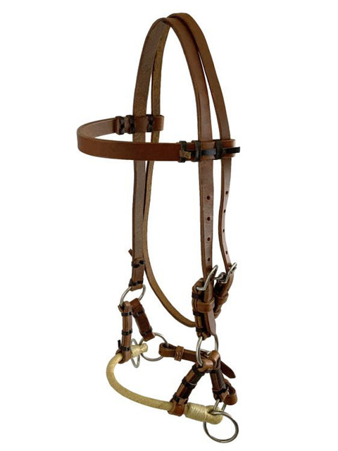 Showman® Pony Argentinian Cow Leather Side Pull
