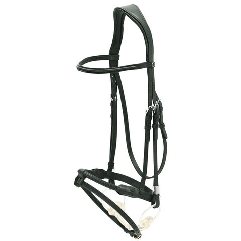 Stübben Pro Jump Bridle with Rope Noseband & Removable Flash