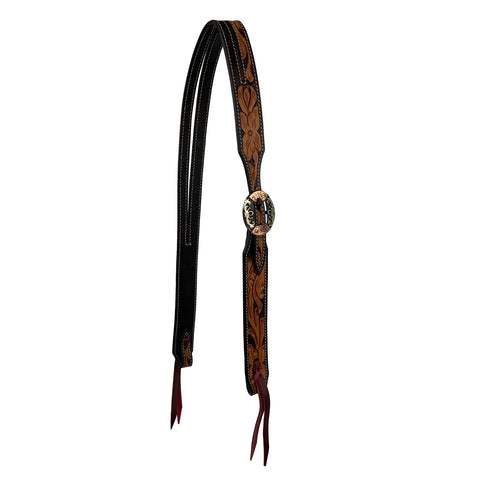 Showman® Dogwood Tooled Split-Ear Headstall