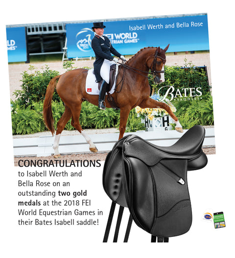 Bates Isabell Luxe Leather Dressage Saddle