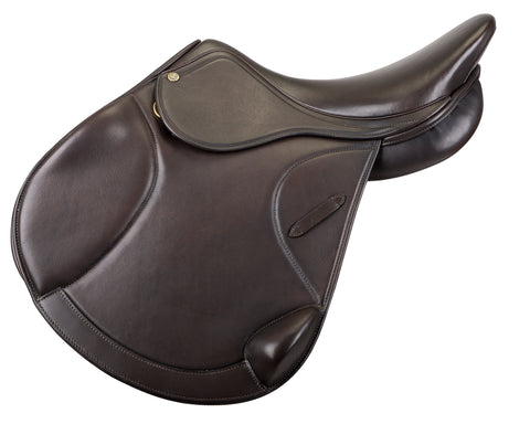 Henri de Rivel Phoenix Close Contact Saddle - Havana / 16.5 - C/C Saddles