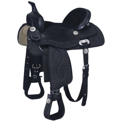 King Series Krypton Pro Trail Synthetic Western Saddle 14"