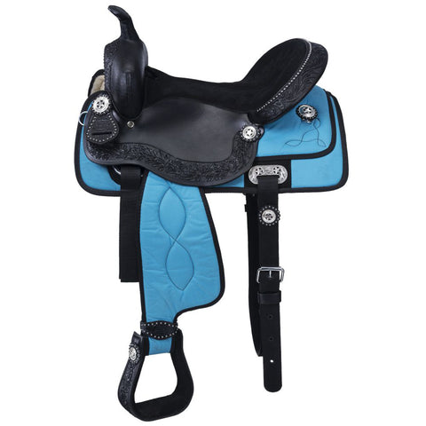 King Series Krypton Pro Trail Synthetic Western Saddle 15"