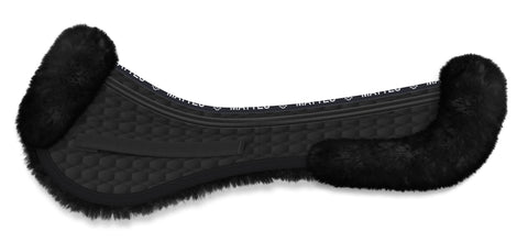 E.A. Mattes Platinum EWWA Sheepskin All-Purpose Correction Half Pad with Rear Trim