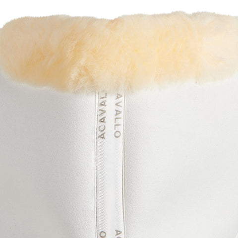 Acavallo® Memory Foam Suede Close Contact Half Pad with Sheepskin