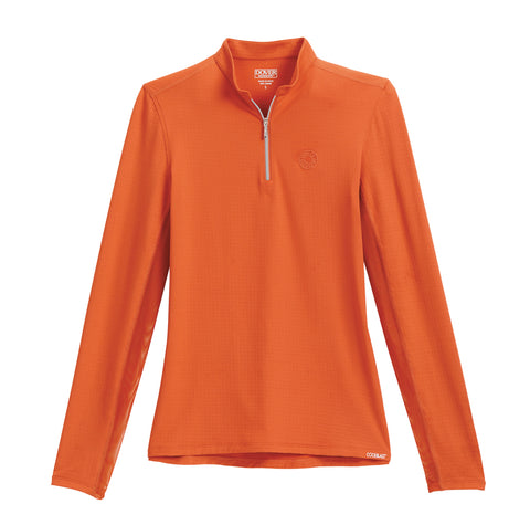 CoolBlast® 100 Ladies’ Mandarin Neck Quarter-Zip Top