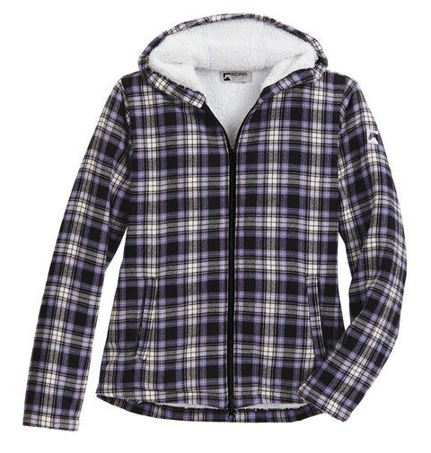 Riding Sport™ Ladies’ Lancaster Sherpa-Lined Flannel Hoodie