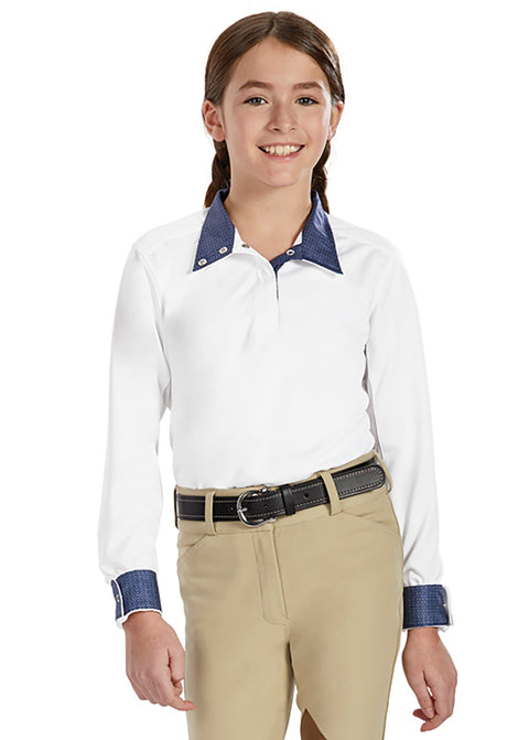 Essex Classics Beacon Hill Girls’ Long Sleeve Show Shirt