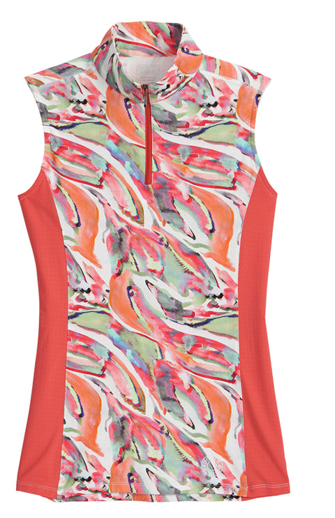 CoolBlast® 100 Ladies’ Lakeland Sleeveless Print Shirt