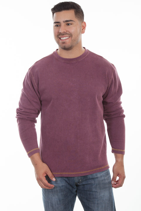 Scully Leather Men’s Long Sleeve Ribknit Shirt