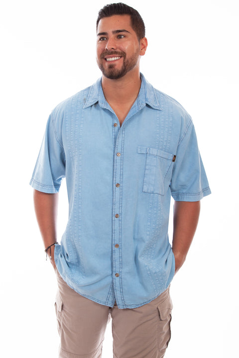 Scully Leather Men’s Short-Sleeve Traveler Shirt