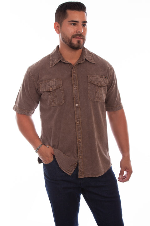 Scully Leather Men’s Voyager Short-Sleeve Shirt