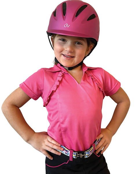 Belle & Bow Children’s Ruffle Short Sleeve Polo Shirt
