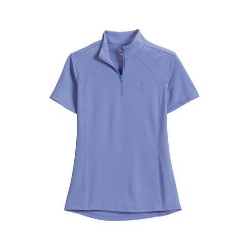 Riding Sport™ Ladies’ Airflow Quarter-Zip Solid Short Sleeve Shirt