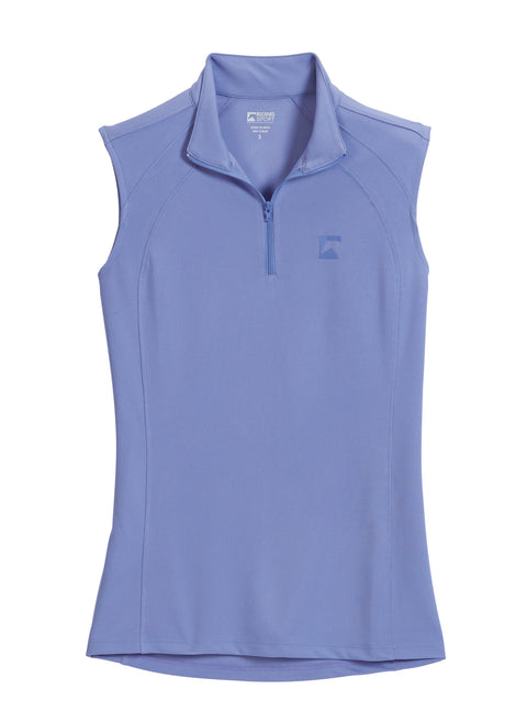 Riding Sport™ Ladies’ Airflow Quarter-Zip Solid Sleeveless Shirt