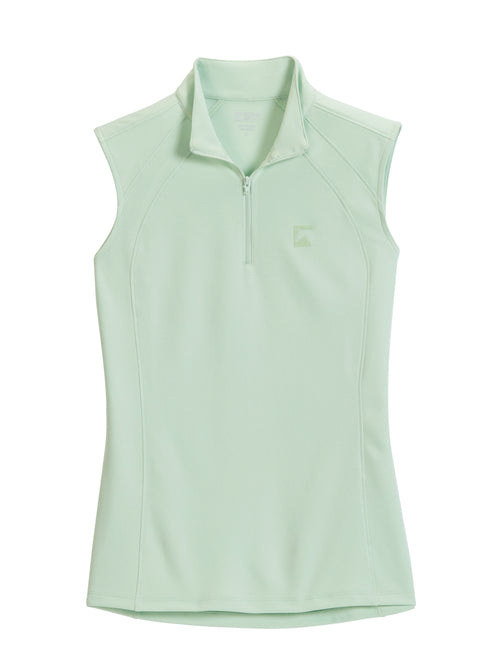 Riding Sport™ Ladies’ Airflow Quarter-Zip Solid Sleeveless Shirt