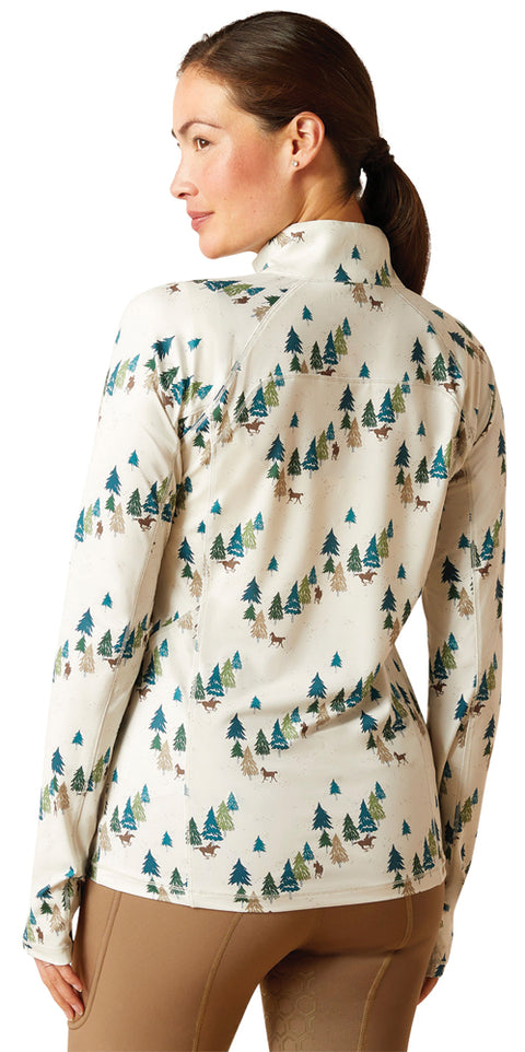 Ariat® Ladies’ Lowell Quarter-Zip Print Base Layer 2.0