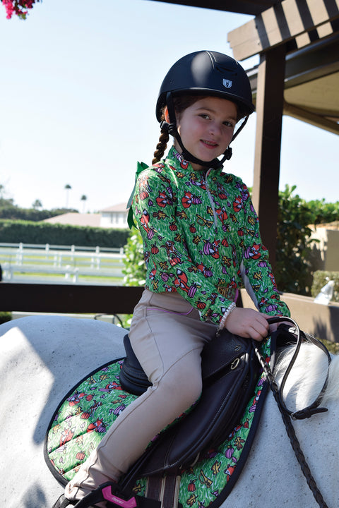 Belle & Bow Equestrian Girls’ Long Sleeve Sun Shirt
