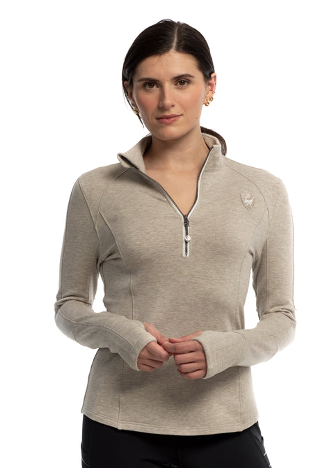 Goode Rider™ Ladies’ All Sports Shirt - Ivory Heather / Xs - Sweaters & Sweatshirts