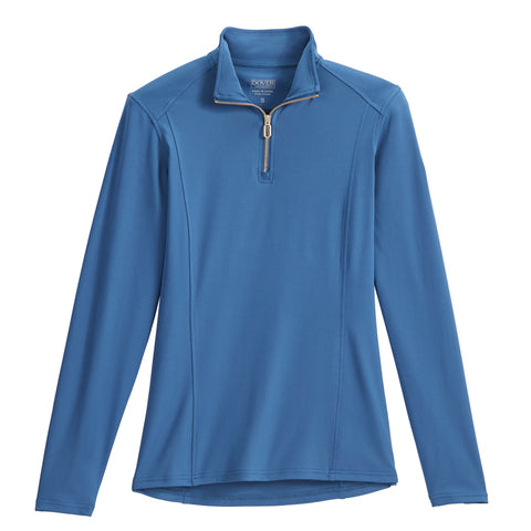 DS Ladies’ Libby Solid LuxTech Quarter-Zip Shirt