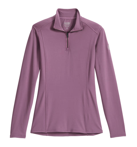DS Ladies’ Leona Solid LuxTech Quarter-Zip Shirt