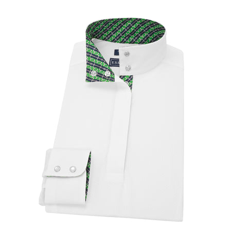 Essex Classics Ladies’ Talent Yarn® Straight Collar Long Sleeve Show Shirt
