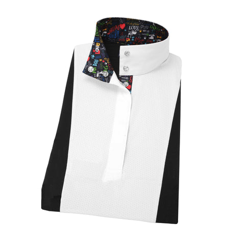 Essex Classics Danny & Ron’s Girls’ “I Love My Dog” Luna Performance Short Sleeve Show Shirt