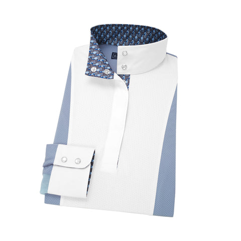 Essex Classics Ladies’ Luna Performance Long Sleeve Show Shirt - Looking Back / Xs - Show Shirts