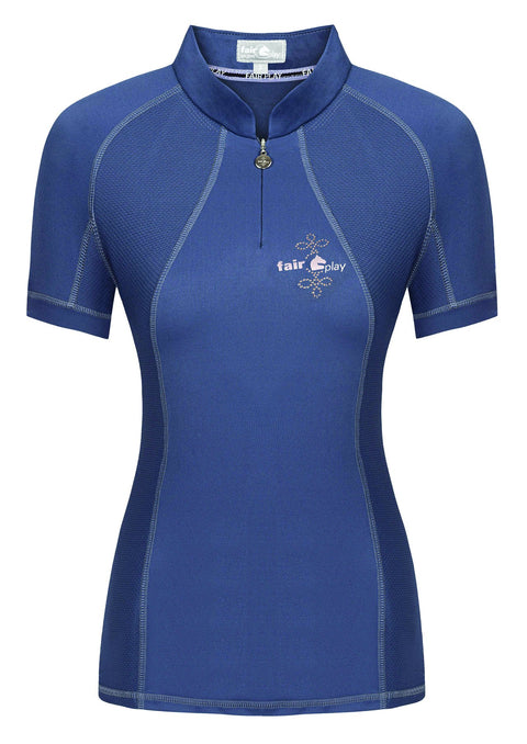 Fair Play® Ladies’ Paula Short Sleeve Shirt - Steel Blue / Xs(34) - Casual Shirts