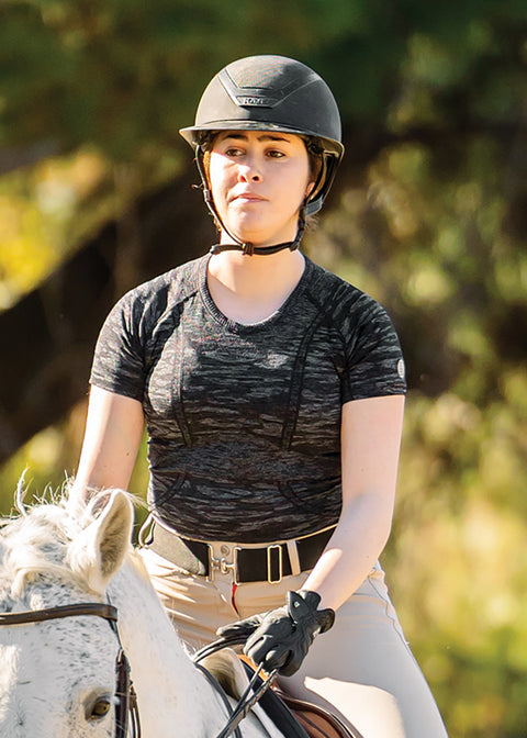 TKEQ Ladies’ Kennedy Seamless Short Sleeve Top