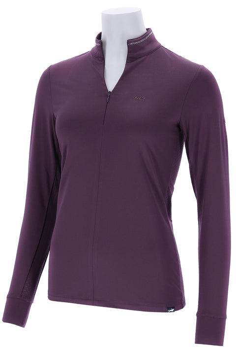 Schockemöhle Ladies’ Peppa Long Sleeve Training Shirt - Deep Mauve / Xs - Casual Shirts