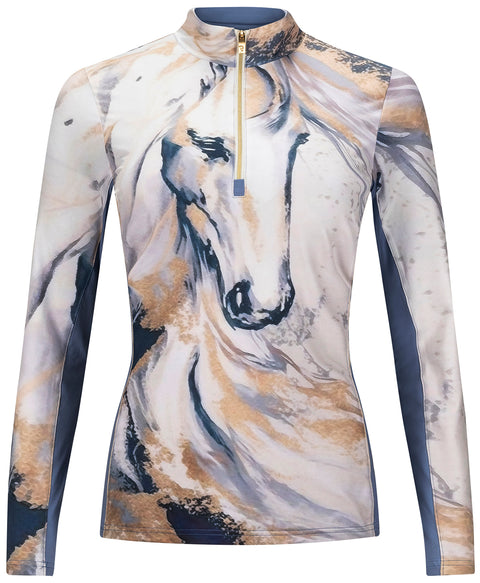 Arista® Ladies’ Caballo Azul Long Sleeve Shirt