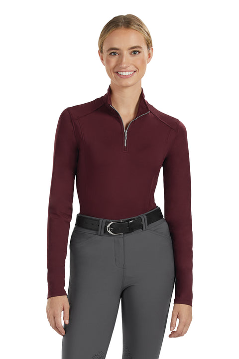 IconEQ™ Ladies’ Lux Long Sleeve Solid Shirt