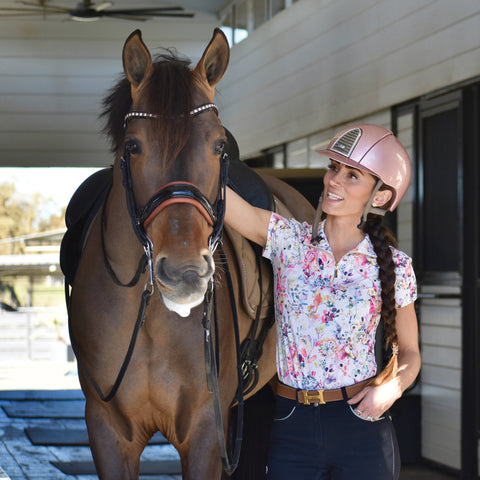 Dancing Equestrian Ladies’ Equus Garden Short Sleeve Shirt