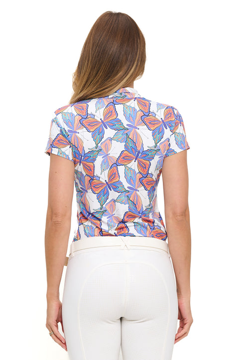 Dancing Equestrian Ladies’ Butterfly Short-Sleeve Shirt