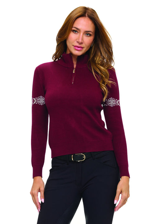 Dancing Equestrian Ladies’ "Snowflake" Sweater