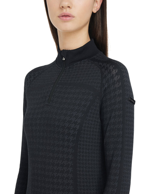 LeMieux® Ladies' Aspen Houndstooth Quarter-Zip Top