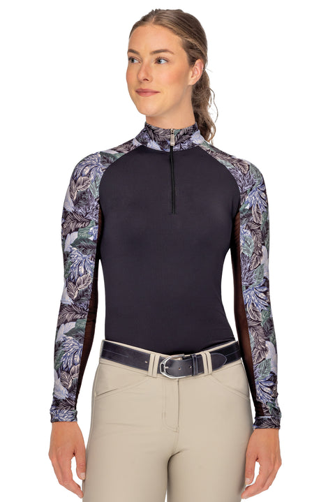 Kastel Denmark Ladies’ Mitzi Quarter-Zip Long Sleeve Raglan