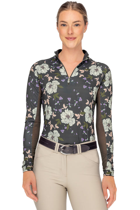 Kastel Denmark Ladies’ Gigi Quarter-Zip Long-Sleeve Shirt